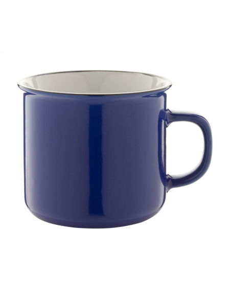 Hrnek retro s černým okrajem a bílým vnitřkem