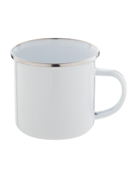 Hrnek smaltovaný s nerezovým okrajem