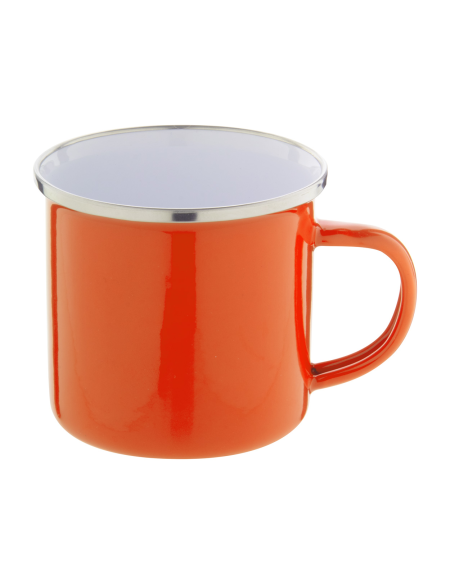 Hrnek smaltovaný s nerezovým okrajem