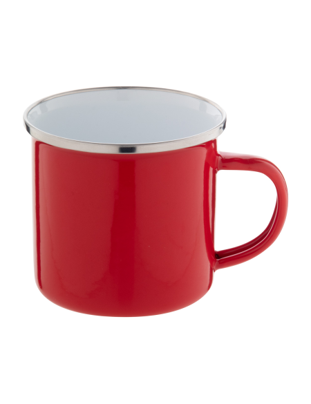 Hrnek smaltovaný s nerezovým okrajem