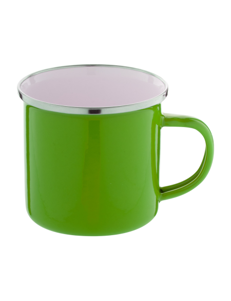 Hrnek smaltovaný s nerezovým okrajem