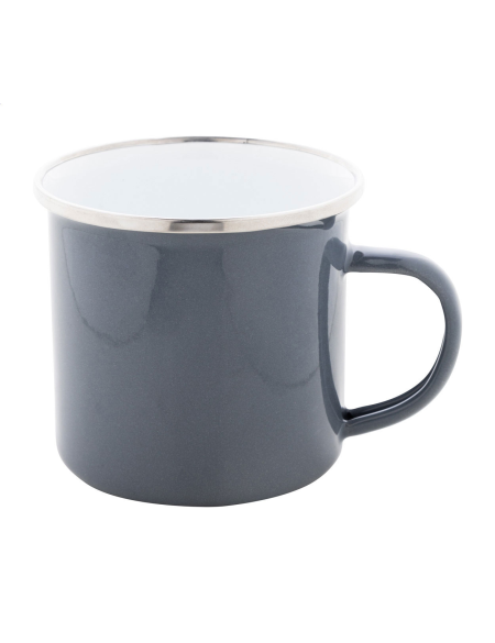 Hrnek smaltovaný s nerezovým okrajem
