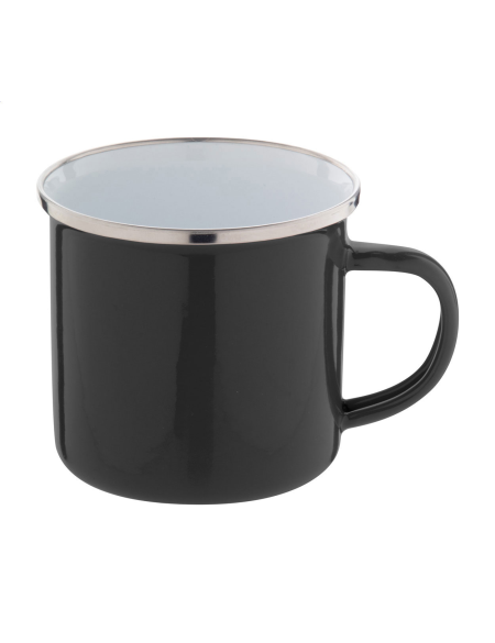 Hrnek smaltovaný s nerezovým okrajem