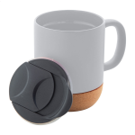 Hrnek keramický s korkem Komagu bílá