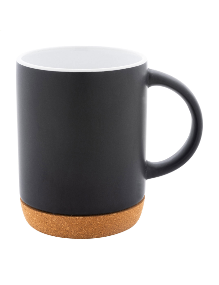 Hrnek keramický matný s korkem Koberg červená