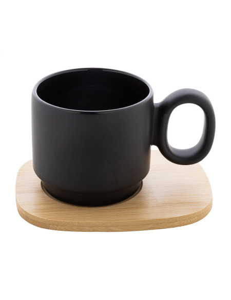 Hrnek keramický s podnosem