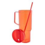 Hrnek jednostěnný cestovní Repetus červená