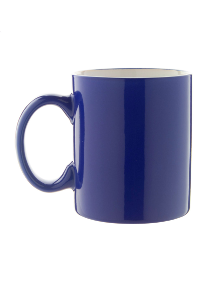 Hrnek keramický uvnitř bílý Bergen černá