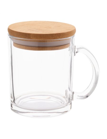 Hrnek z recykl. skla Strobba průhledná