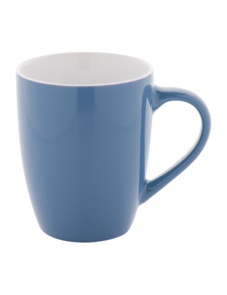 Hrnek barevný s bílým vnitřkem Gaia modrá