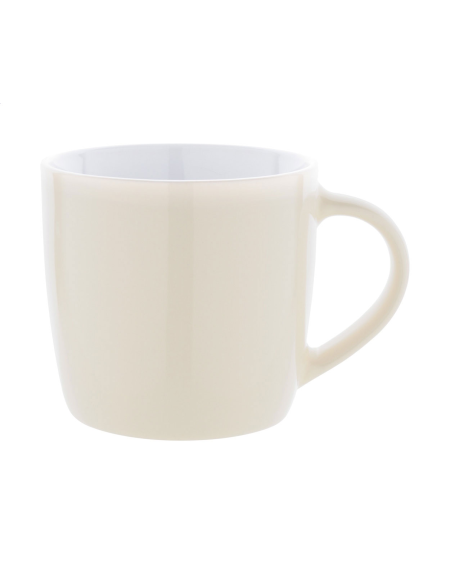 Hrnek bílý keramický s barevným vnitřkem 370 ml