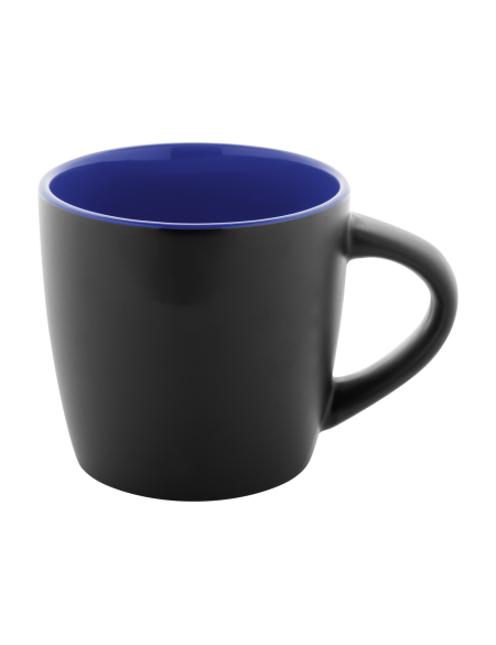 Hrnek matný černý s lesklou úpravou uvnitř