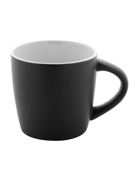 Hrnek matný černý s lesklou úpravou uvnitř