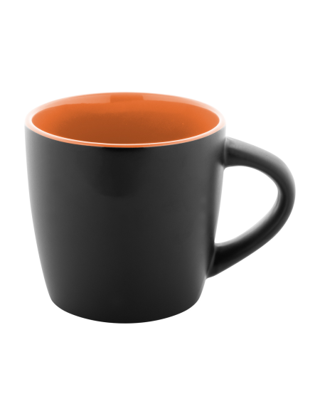 Hrnek matný černý s lesklou úpravou uvnitř