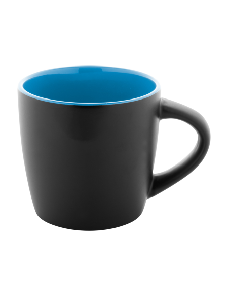 Hrnek matný černý s lesklou úpravou uvnitř