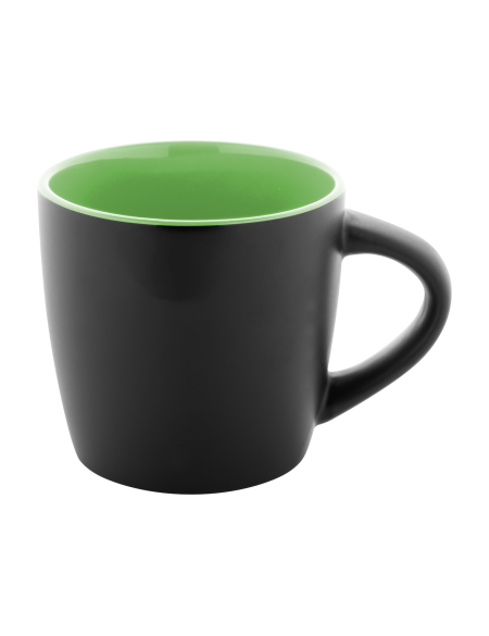 Hrnek matný černý s lesklou úpravou uvnitř