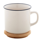 Hrnek porcelánový retro Cybele bílá