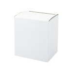 Krabička bílá papírová objem hrnku 300/400 ml Univer bílá