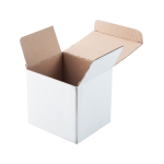 Krabička bílá papírová objem hrnku 300 ml Three bílá