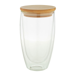 Termohrnek skleněný 420 ml Bondina L průhledná