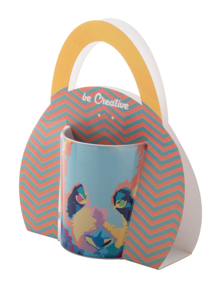 Držák na hrnek přenosný na zakázku CarryMug bílá