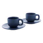 Sada šálků na espresso Caturra modrá tmavá