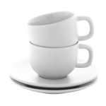 Sada šálků na cappuccino Caturra Plus bílá
