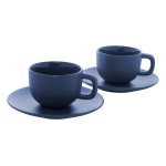 Sada šálků na cappuccino Caturra Plus modrá tmavá