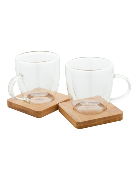 Sada skleněných šálků na espresso