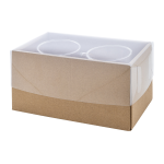 Sada skleněných šálků na espresso Mocaboo průhledná