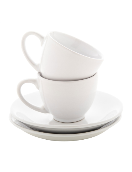Sada šálků na espresso Mocca bílá