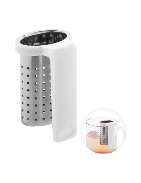 Čajítko s připevněním k okraji hrnku