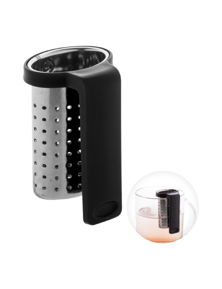 Čajítko s připevněním k okraji hrnku