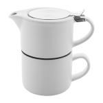 Čajová souprava stohovatelná Gongmei bílá