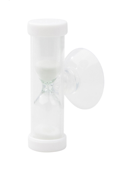 Přesýpací hodiny 3minutový Sandy bílá