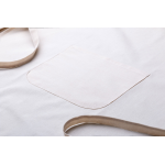 Zástěra z bavlny s přední kapsou Crudo béžová