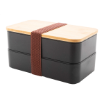 Box na jídlo se sadou příborů Satay černá