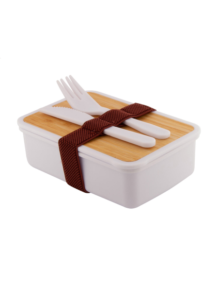 Box na jídlo z recyklovaného PP plastu Rebento černá