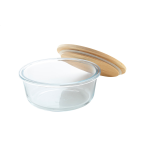 Box na jídlo skleněný kulatý Ruttata