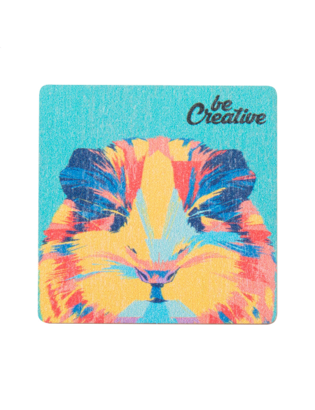 Magnetka na lednici čtverec na zakázku Woofri