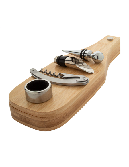 Sada na víno v krabičce ve tvaru láhve Cortese přírodní