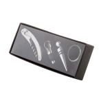 Sada na víno 4dílná Moristel stříbrná