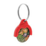 Přívěšek plastový na klíče se žetonem na zakázku Token červená