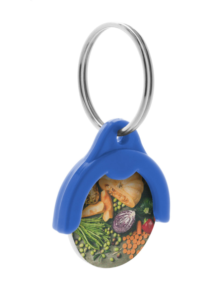 Přívěšek plastový na klíče se žetonem