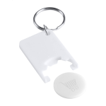 Přívěšek plastový se žetonem Trolex bílá