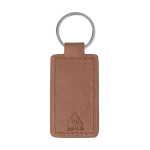 Přívěšek na klíče z RPU ShineKey Rect hnědá