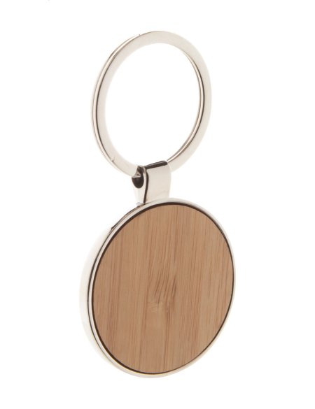 Přívěšek na klíče s bambusovou vložkou Borby přírodní