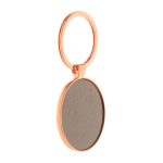 Přívěšek na klíče kovový ve zlatém provedení Nitidus růžová