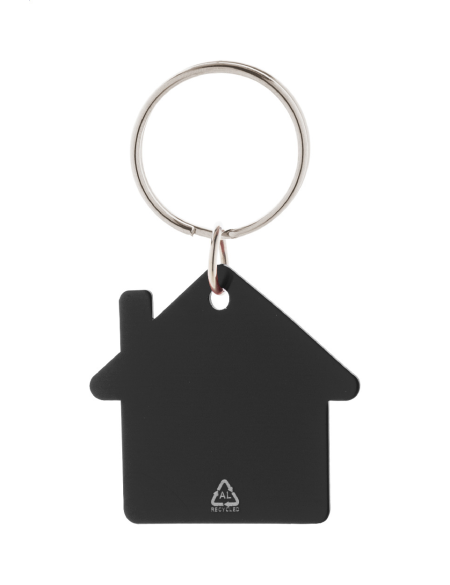 Přívěšek na klíče ve tvaru domečku Ralhut černá