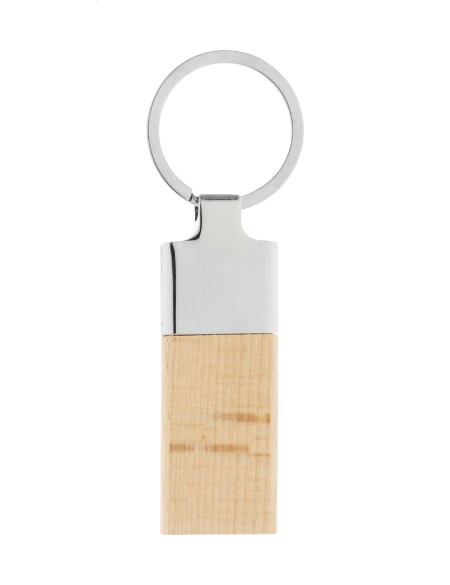 Přívěšek na klíče z bukového dřeva Lignum přírodní